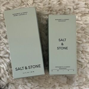 NWT Salt & Stone Bergamot & Hinoki Body Mist and Deodorant Bundle